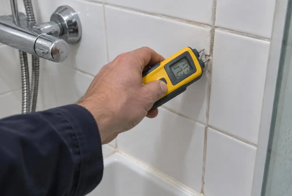 Lekdetectie Doorn – vochtmeter op badkamertegels bij de douche